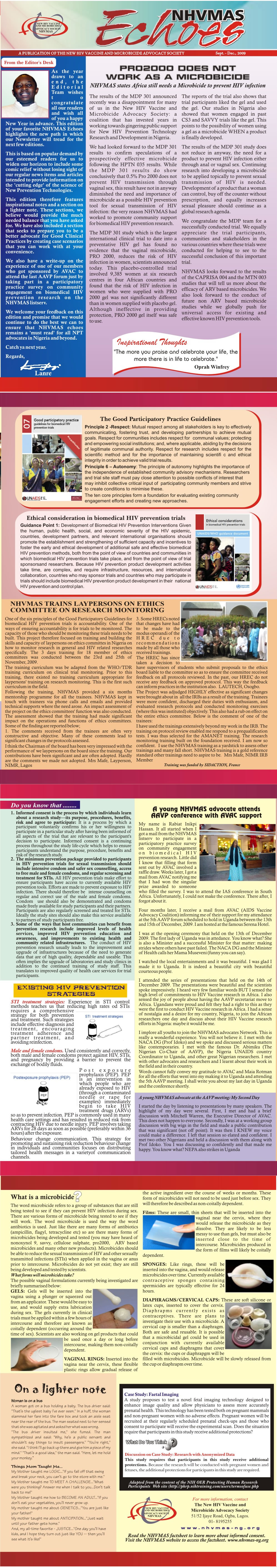NHVMAS Sept-Dec 2009