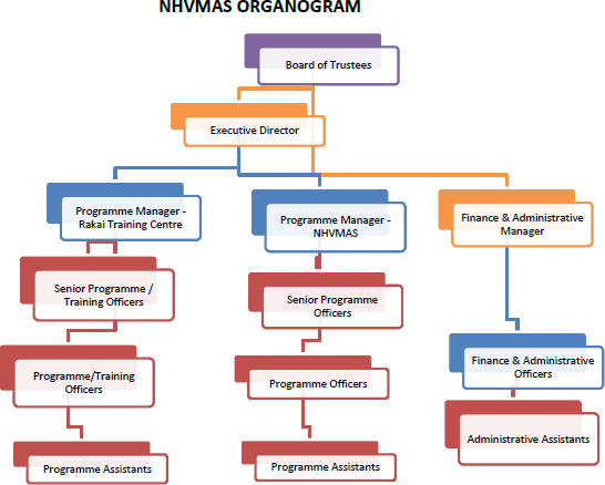 The New HIV Vaccine and Microbicide Advocacy Society -- organogram