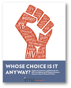 IRMA’s new report on NIH prevention research priorities + info on the very hot, related webinar Monday 1 October